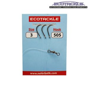 Ecotackle Fırdöndülü Yemli Takım 505 Bronz 3 İğne 4