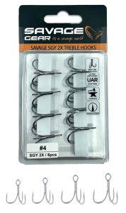 Savage Gear SGY 2X Trebles 8 Adet İğne #4
