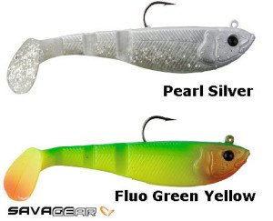 Savage gear Soft 4Play Shad 8.5 cm 12 gr 3 Adet Suni Yem Fluo Green Yellow