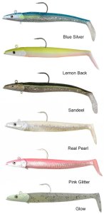 Savage gear Sandeel 16 cm 42 gr 2+1 Adet Glow
