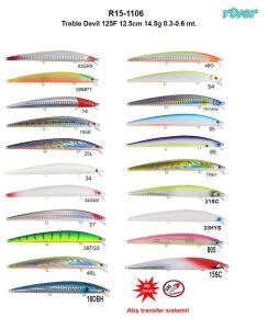 River Treble Devil 125F 12.5cm 14.5g  0.3-0.6mt 16DBH