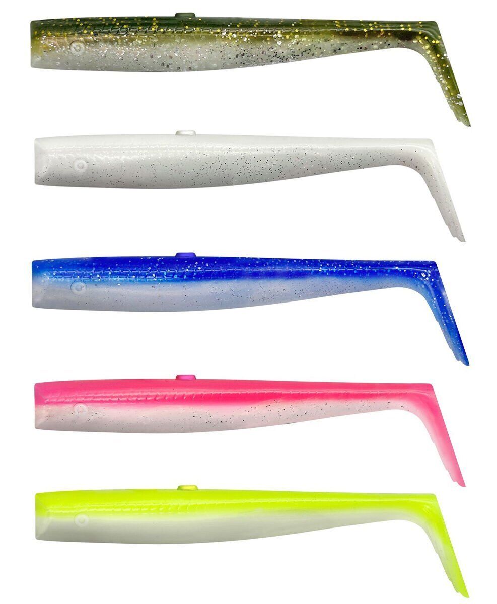 Savage Gear Sandeel V2 Tail 12.5cm 15gr 5-PCS Green Silver