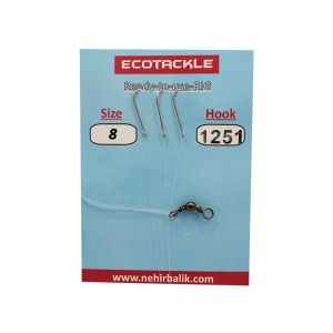 Ecotackle Fırdöndülü Yemli Takım 1251 3 İğne 1/0