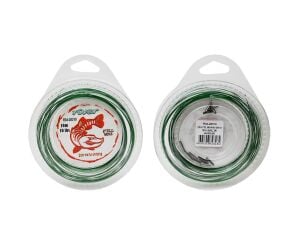 ÇELİK TEL MAKARA 10M+12 TEKLİ BURÇ YEŞİL 35 LBS