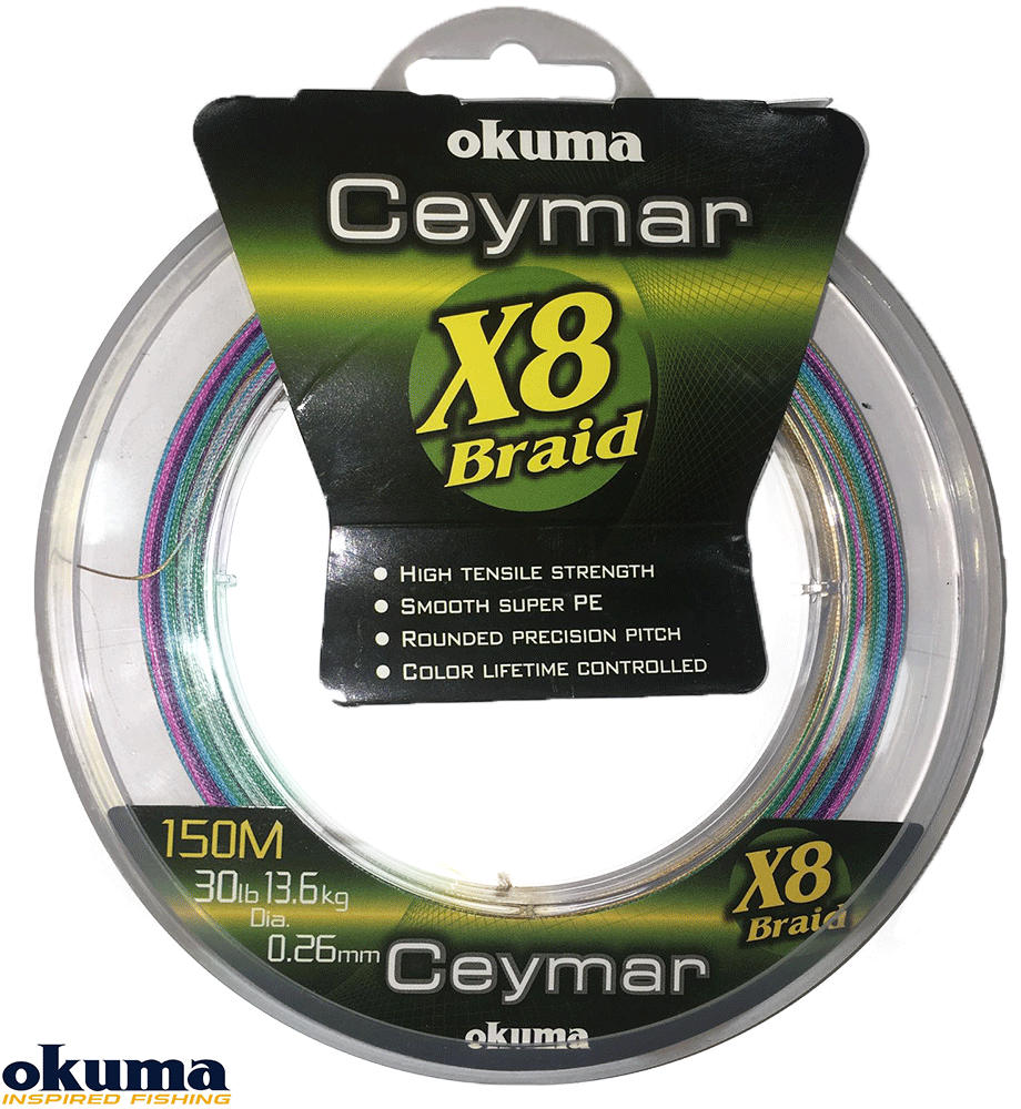 Okuma Ceymar (Multı Color) 300mt 8 Kat Örgü İp Okuma Ceymar Braıd Line (Multı Color) 0.285mm 300mt