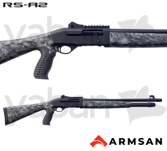 ARMSAN ARMTAC RS-A2 PISTOL GRIP CAMO SKULL YARI OTOMATİK AV TÜFEĞİ