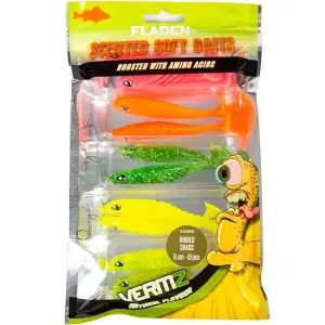 FLADEN VERMZ RIBBED SHADS KOKULU SİLİKON SET 10P