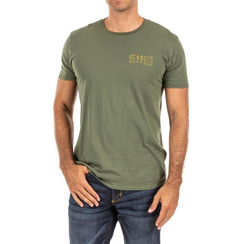 5.11 STAY SHARP TEE MILITARY GREEN T-SHIRT