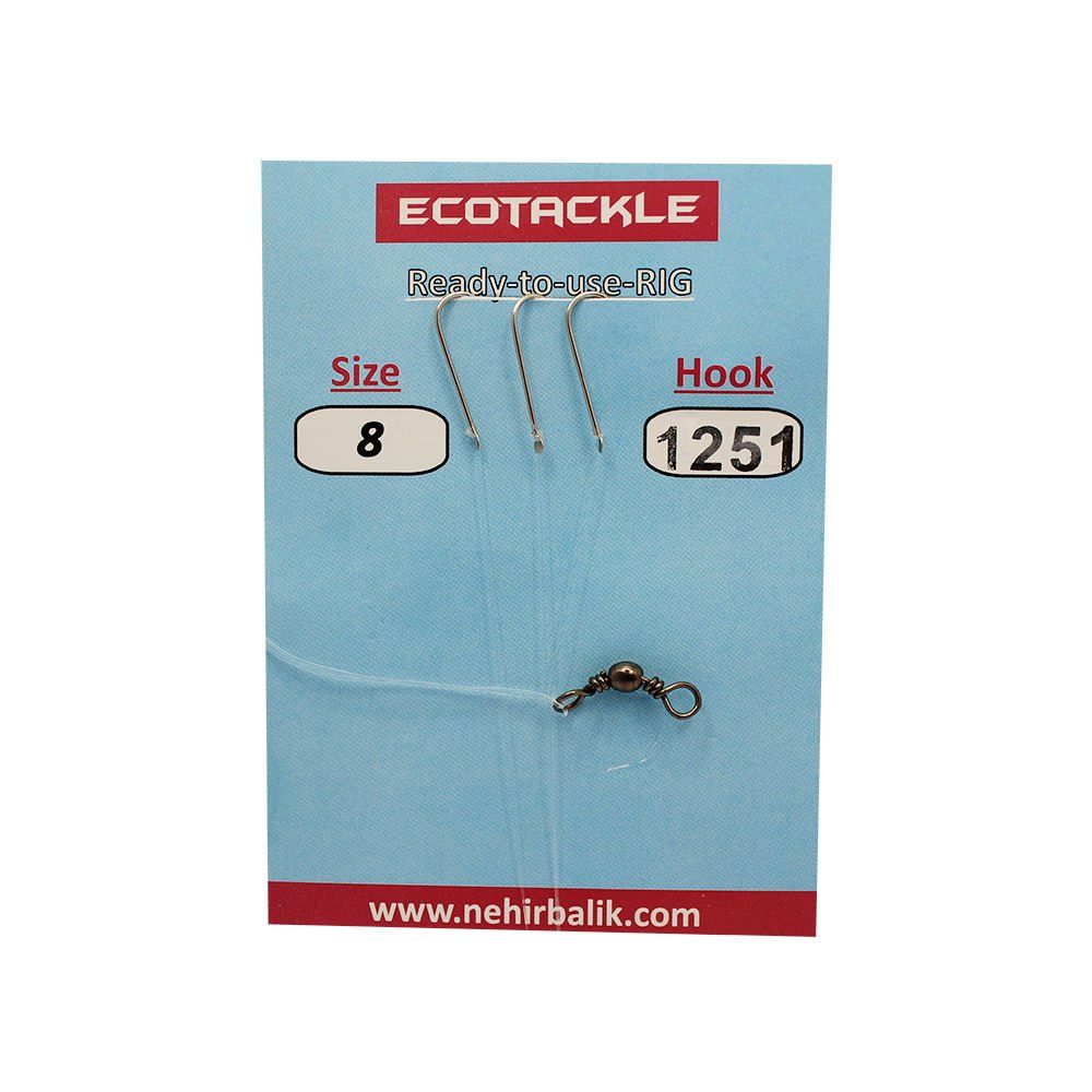 Ecotackle Fırdöndülü Yemli Takım 1251 3 İğne 8