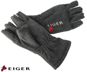 Eiger Fleece Glove Half Fingers Dark Grey XL