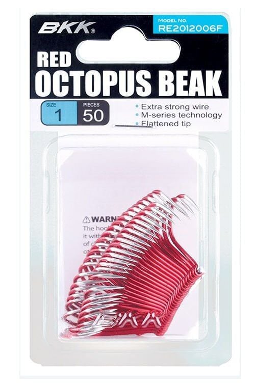 BKK Red Octopus Beak 50 Adet Olta İğnesi 2/0