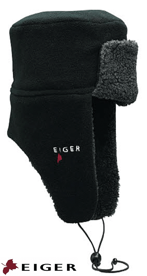 Eiger Fleece Korean Hat Black S/M