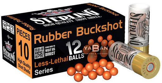STERLING RUBBER KAUÇUK SAVUNMA 12 PELLETS BUCKSHOT - 12 CAL.