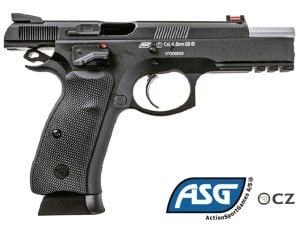 ASG CZ 75 SP-01 SHADOW SİYAH BLOWBACK HAVALI TABANCA
