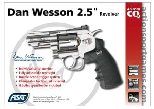ASG DAN WESSON 2,5'' SILVER HAVALI TABANCA (BB)