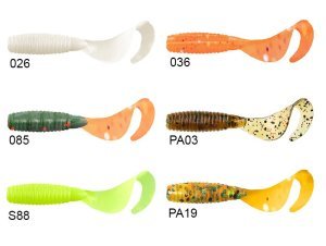 Lucky John Micro Grub 1'' (2.5 cm) 15p Silikon Yem 036