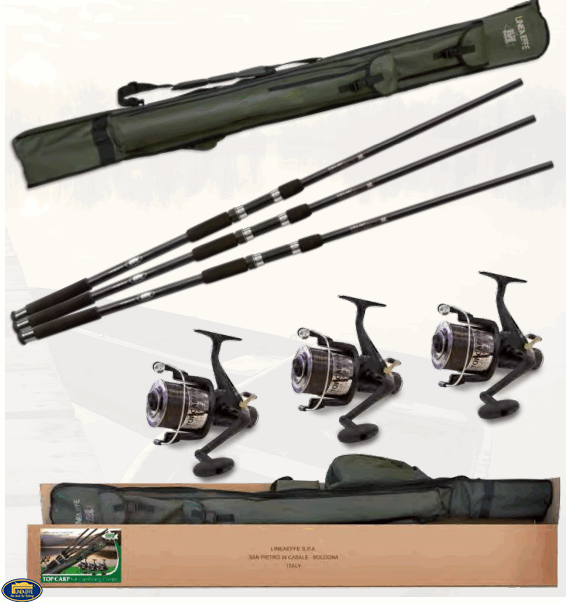 Lineaeffe Top Carp 3 3 Rod 3Reel Red Cover