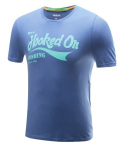 BKK Hooked On Fishing Mavi T-Shirt L