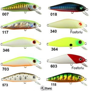 Usami Minn Shad 58F-SR 4.6 G Maket Balık 340 FOSFORLU
