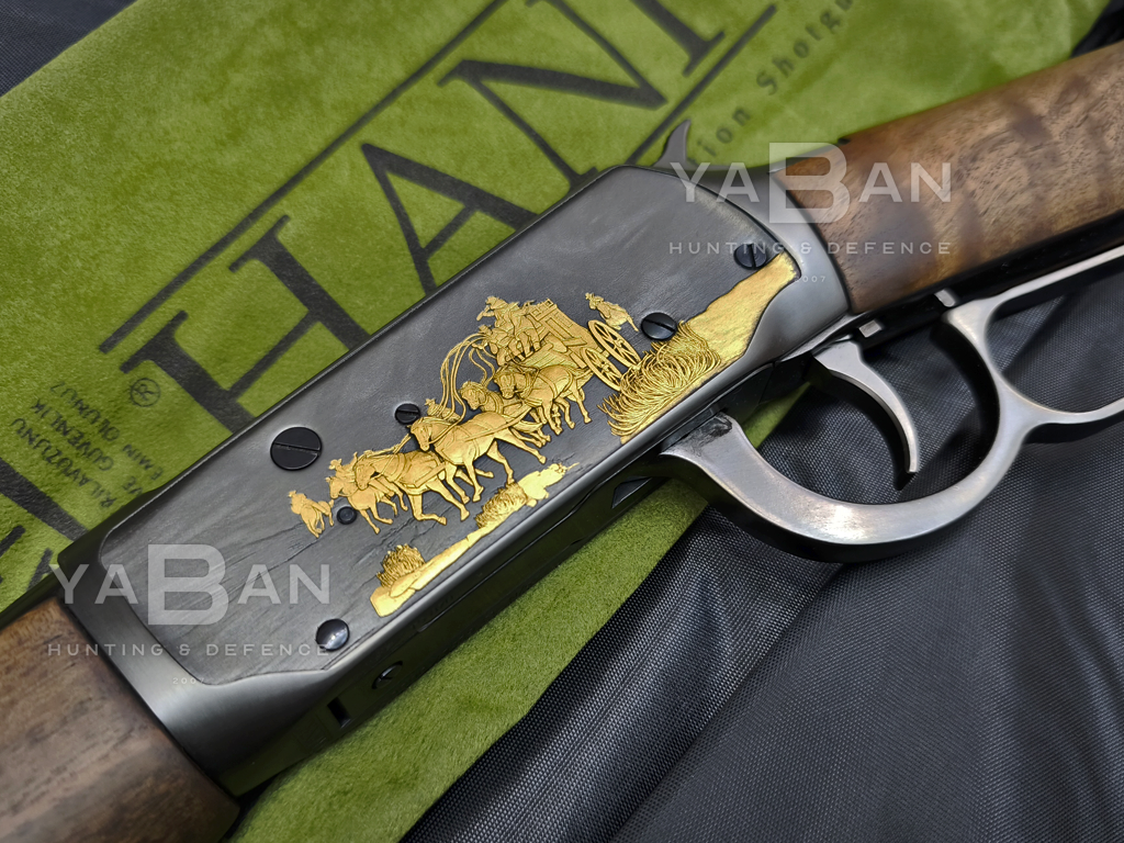 HANİÇ L11EN Black-Gold Engraved Lever Action Av Tüfeği