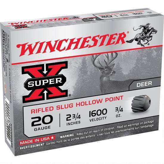 WINCHESTER (USA) RIFLED SLUG HOLLOW POINT TEK KURŞUN - 20 CAL.