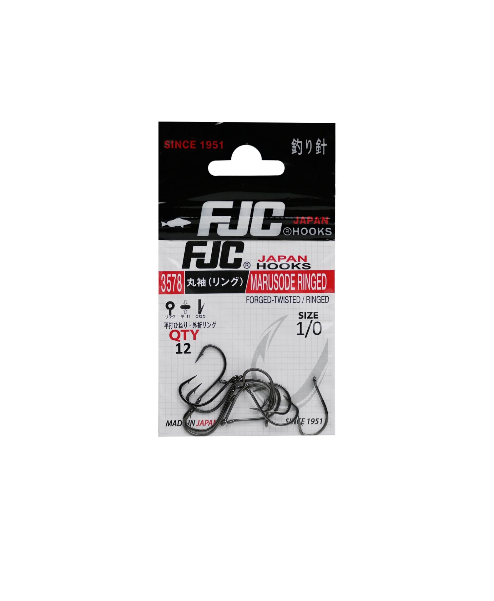 FJC3578 MARU SODE RINGED BLACK NIKEL