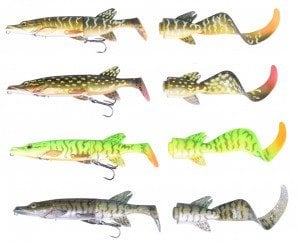 Savage gear Hybrid Pike 17 cm 45 gr SS 1+2 Suni Yem 07-Green Silver Pike