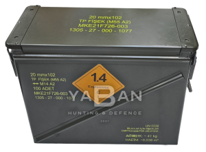 MKE-ZSR BÜYÜK BOY METAL FİŞEK KUTUSU