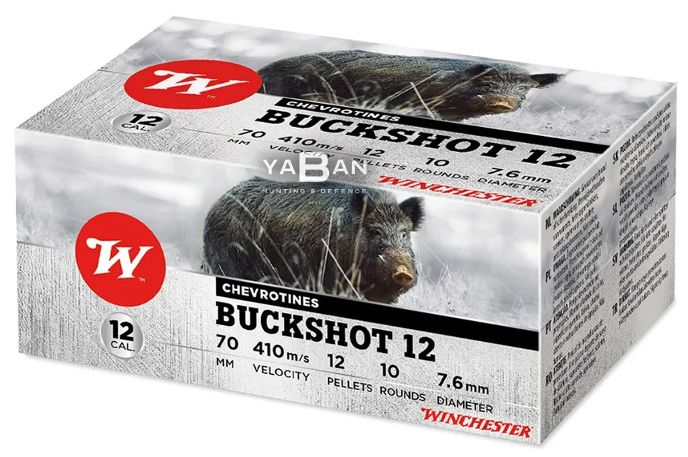 WINCHESTER (ITALY) BUCKSHOT 12 PELLETS - 12 CAL.
