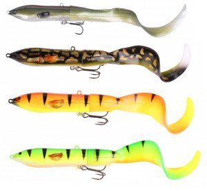 Savage gear 3D Hard Eel Tail Bait 17 cm 40 gr 1+2 Suni Yem 04-Fire Tiger