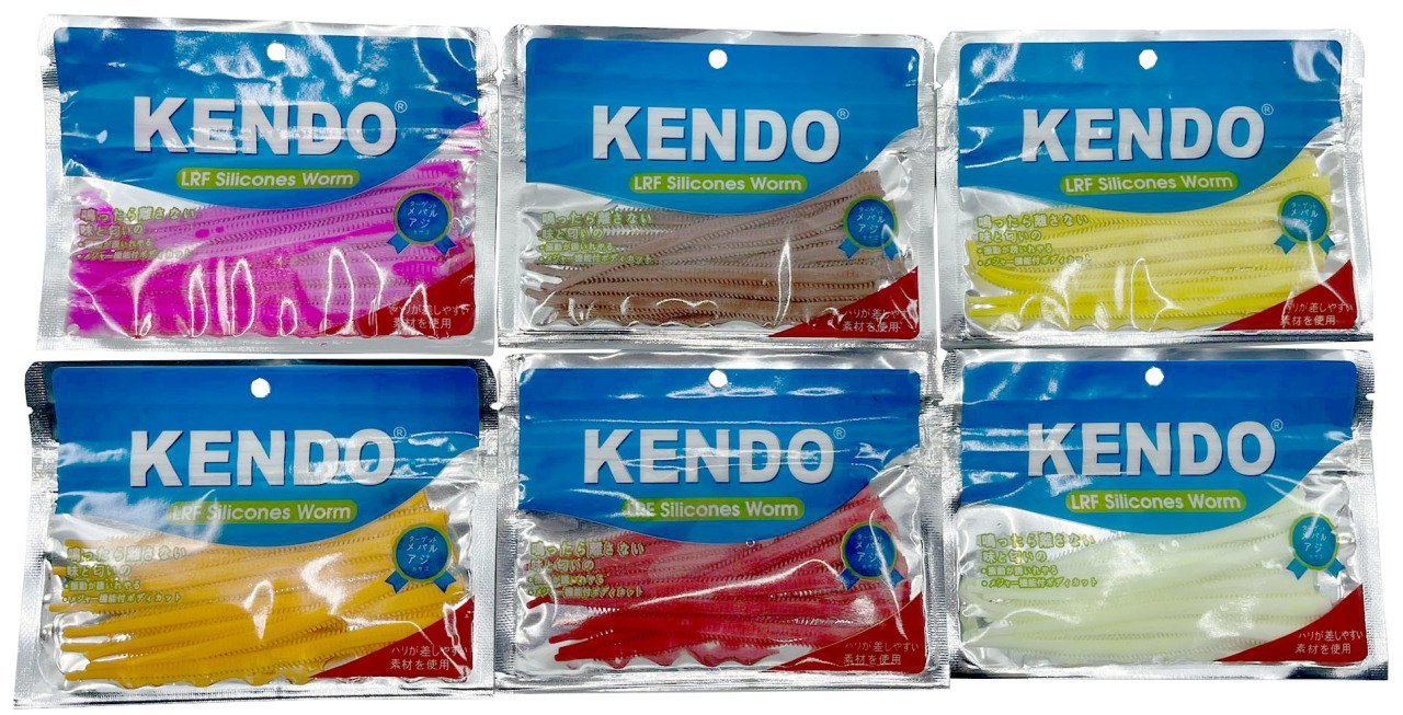 Kendo 10 cm Lrf Silicones Worm (Kokulu) 10 adet Orange