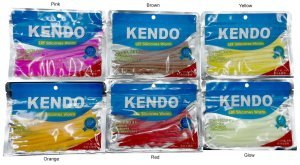 Kendo 10 cm Lrf Silicones Worm (Kokulu) 10 adet Red