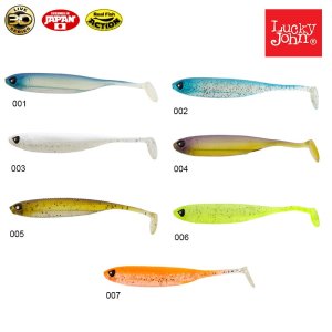 Lucky John Makora 3D Shad Tail 4'' 10.16 cm Silikon Yem 001