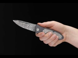 Böker Manufaktur Solingen Leopard Damast III 42 Koleksiyon Çakı