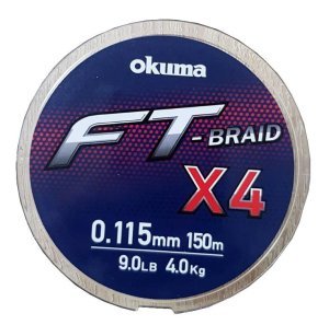 Okuma Ft-*4 Braided Line 150 mt Grey Örgü İp 0,280mm
