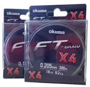 Okuma Ft-*4 Braided Line 300 mt Grey Örgü İp 0,280mm