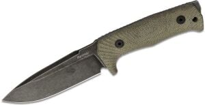 Lionsteel T5 fixed blade tactical knife - Green canvas, black blade Bıçak