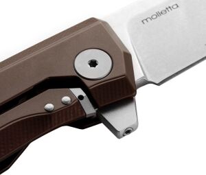 Lionsteel MT01A ES Myto M390 Blade Aluminium Earth Brown/Stone Washed Çakı