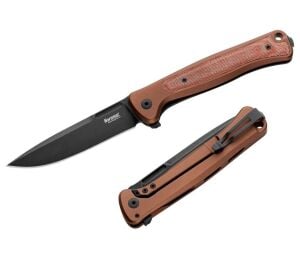 Lionsteel Skinny SK01A EB Earth Aluminium Natural Canvas  Blackwashed Çakı