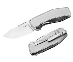 Lionsteel N.ONE N1 GY Frame Lock MagnaCut Gray Titanium Çakı