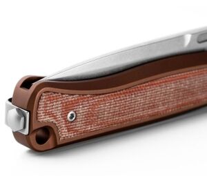 Lionsteel Skinny SK01A ES Stone Washed Blade MagnaCut Earth Aluminium-Micarta Çakı