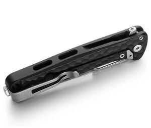 Lionsteel Emmet EM01A BS Stonewashed MagnaCut Black Aluminium Hammertone Çakı