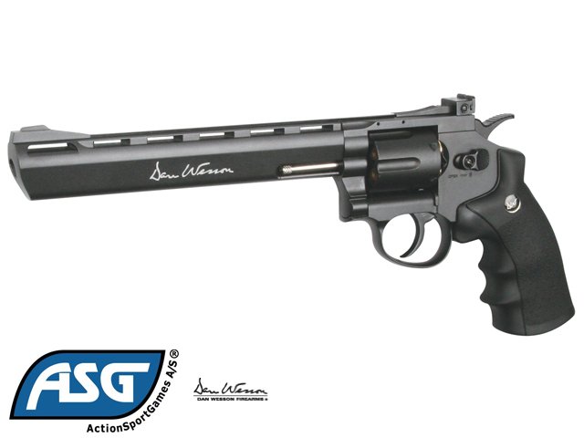 ASG DAN WESSON 8'' SİYAH HAVALI TABANCA