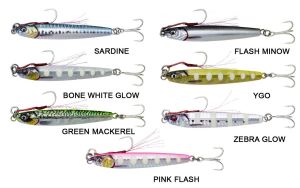 Savage gear 3D Jig Minnow 8 gr 5,4 cm Suni Yem Zebra Glow