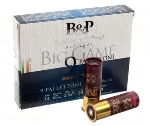 B&P BIG GAME BUCKSHOT 11/0 9 PELLETS - 12 CAL.