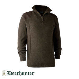 DEERHUNTER Sheffield Fermuarlı Yeşil Kazak  M