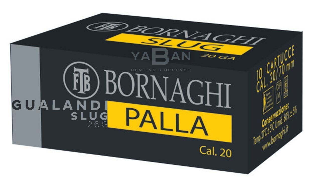 BORNAGHI PALLA GUALANDI SLUG TEK KURŞUN - 20 CAL.