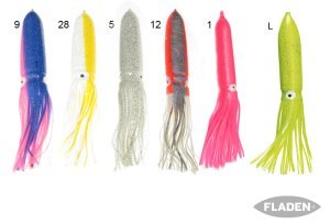 Fladen Dev Silikon Kalamar Fosforlu 30 cm L