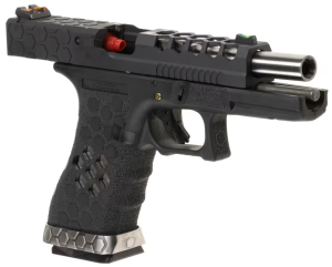 AW CUSTOM GLOCK 17 HEX-CUT BLACK BLOWBACK AIRSOFT TABANCA