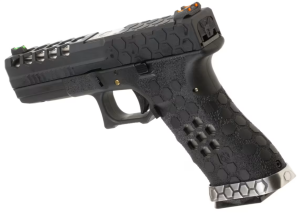 AW CUSTOM GLOCK 17 HEX-CUT BLACK BLOWBACK AIRSOFT TABANCA